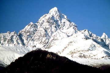 Piedmont - Monviso, 3,841 meters, is the highest mountain of the Cottian Alps