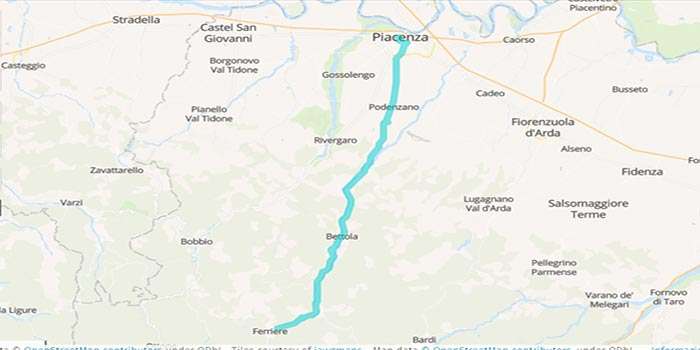 Exploring the Val Nure region on a motorbike - Mappa