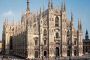 Lombardy : Milan Cathedral - with the golden Madonna statue,  symbol of Milan