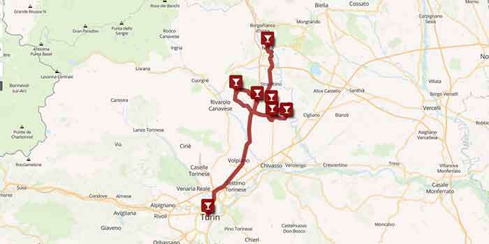Erbaluce: a great white wine from Canavese area in Piedmont  - Mappa
