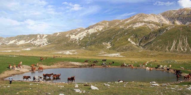 Campo Imperatore in Gran Sasso and Mount Laga National Park 