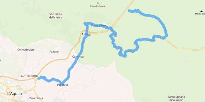 Campo Imperatore in Gran Sasso and Mount Laga National Park  - Mappa