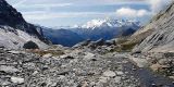 The scenic drive in Val Veny, at the foot of Mont Blanc