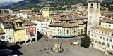 Scenic walk along the streets of Trento