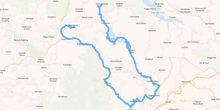 Scenic journey in Sabina to discover the beauty of this area - Mappa