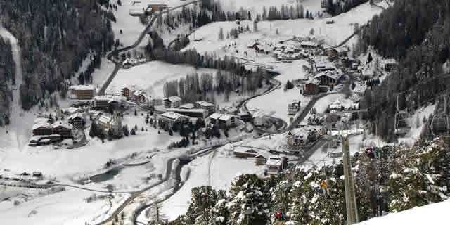 Solda, the ski resort in South Tyrol, Italy