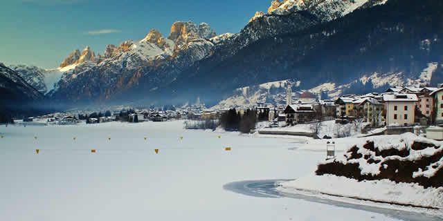 Auronzo di Cadore, a ski resort in the Italian Dolomites