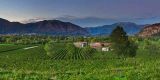 The beautiful wine road in Franciacorta in Lombardy