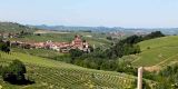 The scenic wine road from Alba to Barolo in Piedmont