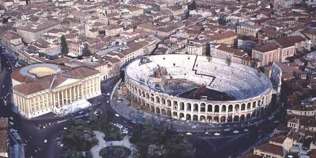 Verona, the town of Romeo and Juliet and the Roman Arena