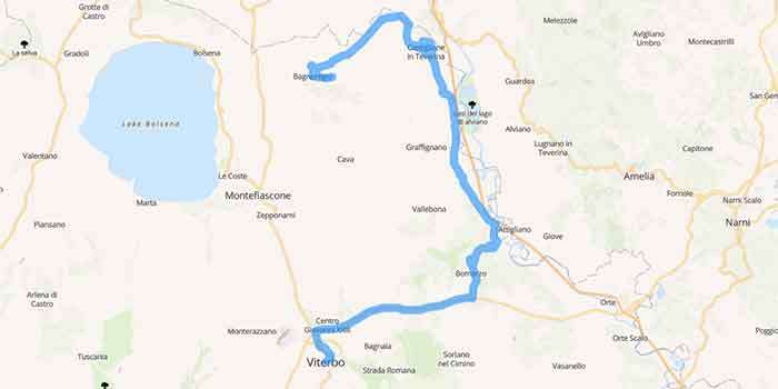 Tuscia and its Etruscan evidence in Civita di Bagnoregio - Mappa