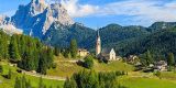 Pennes Pass road is a scenic route through the Italian Alps